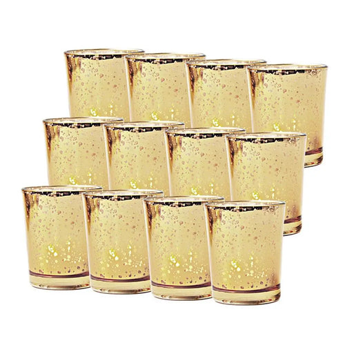 12Pcs Glass Candle Containers Star Plating Gold Broken DIY Candle Cup