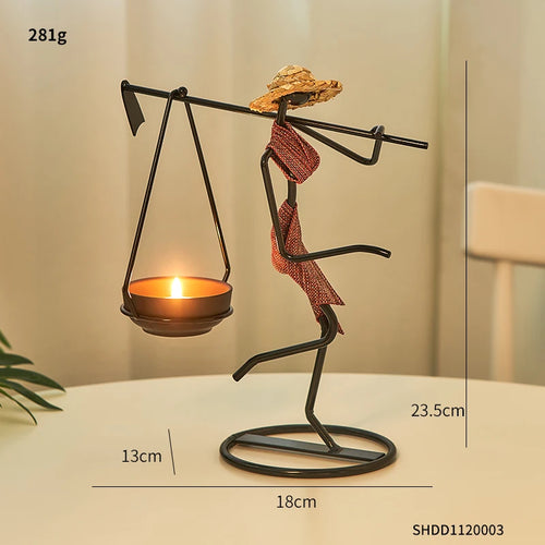 Creative Retro Home Decor Candle Holders Tabletop Accessories Wedding